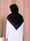 Water-Repellent Scarf in Black