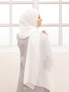 Omnia shawl in Broken White