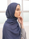 Omnia shawl in Blue Denim