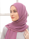 Omnia shawl in Plum