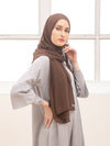 Omnia shawl in Dark Choco