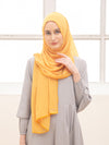 Omnia shawl in Sunkist