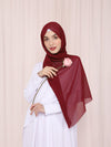 Fleur Shawl in Maroon