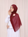 Fleur Shawl in Maroon