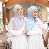 Zaira Instant Hijab in Blue Cotton Candy