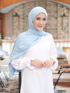 Zaira Instant Hijab in Blue Cotton Candy