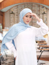 Zaira Instant Hijab in Blue Cotton Candy